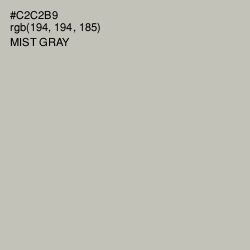#C2C2B9 - Mist Gray Color Image